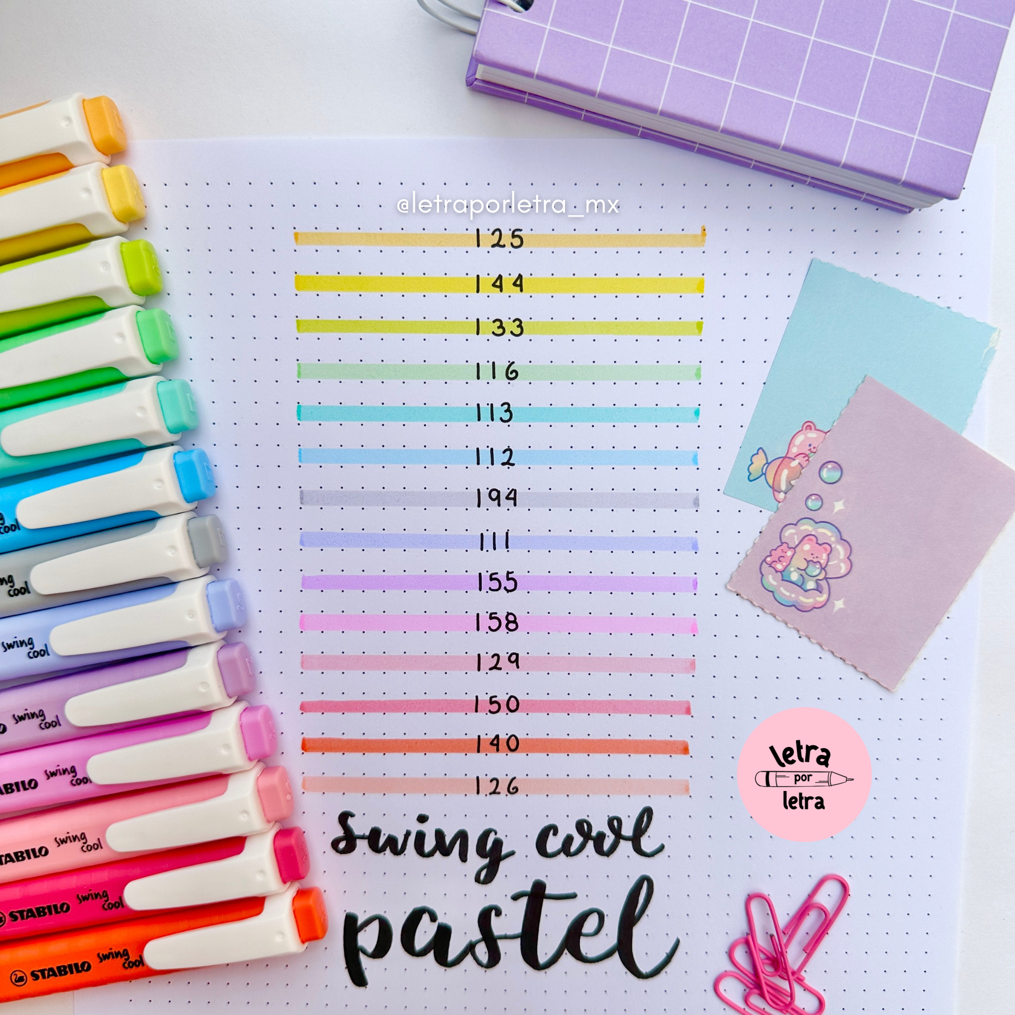 Stabilo Swing Cool Pastel Pieza Letra Por Letra stabilo-swing-cool-pastel-pieza-letra-por-letra