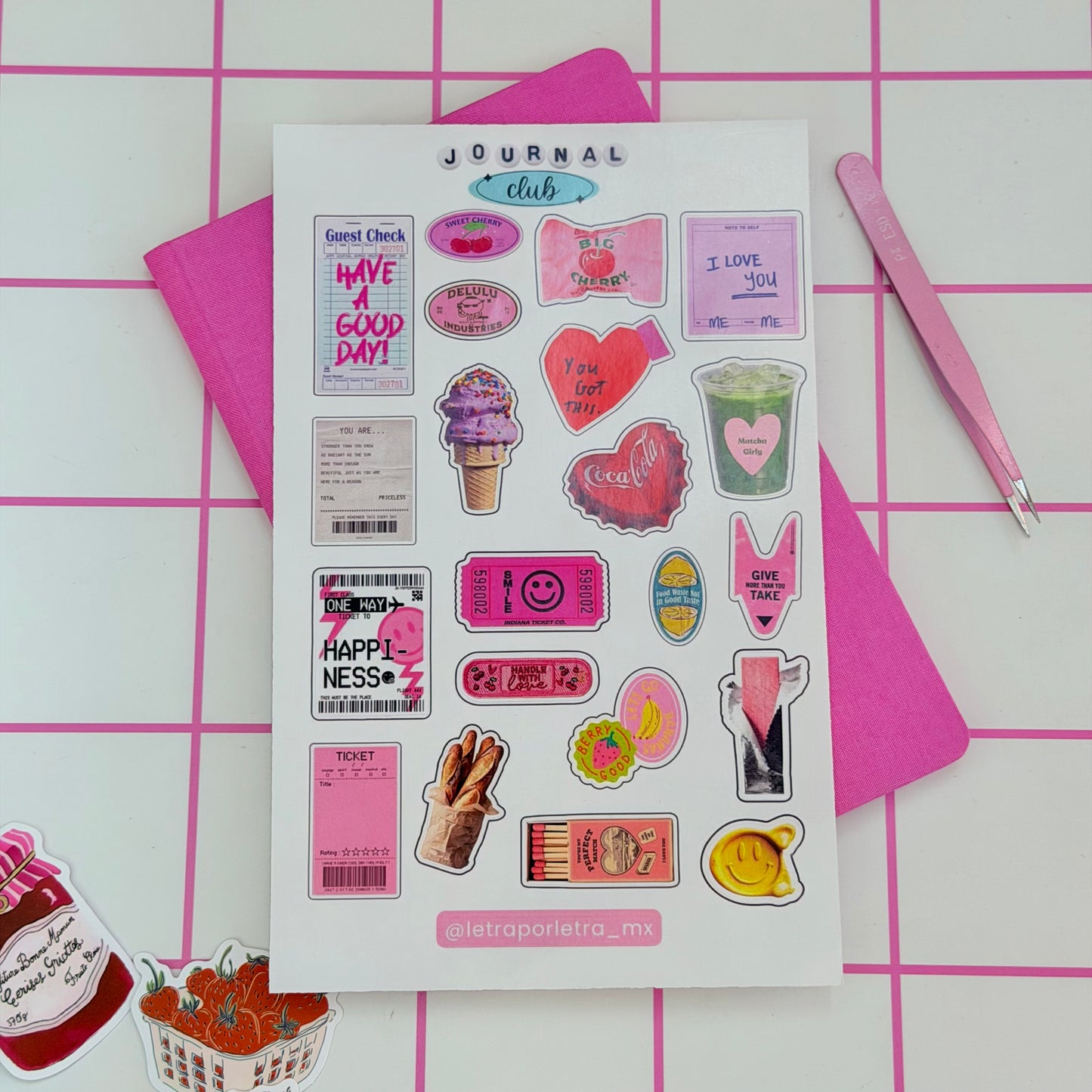 Planilla de stickers Junk journal