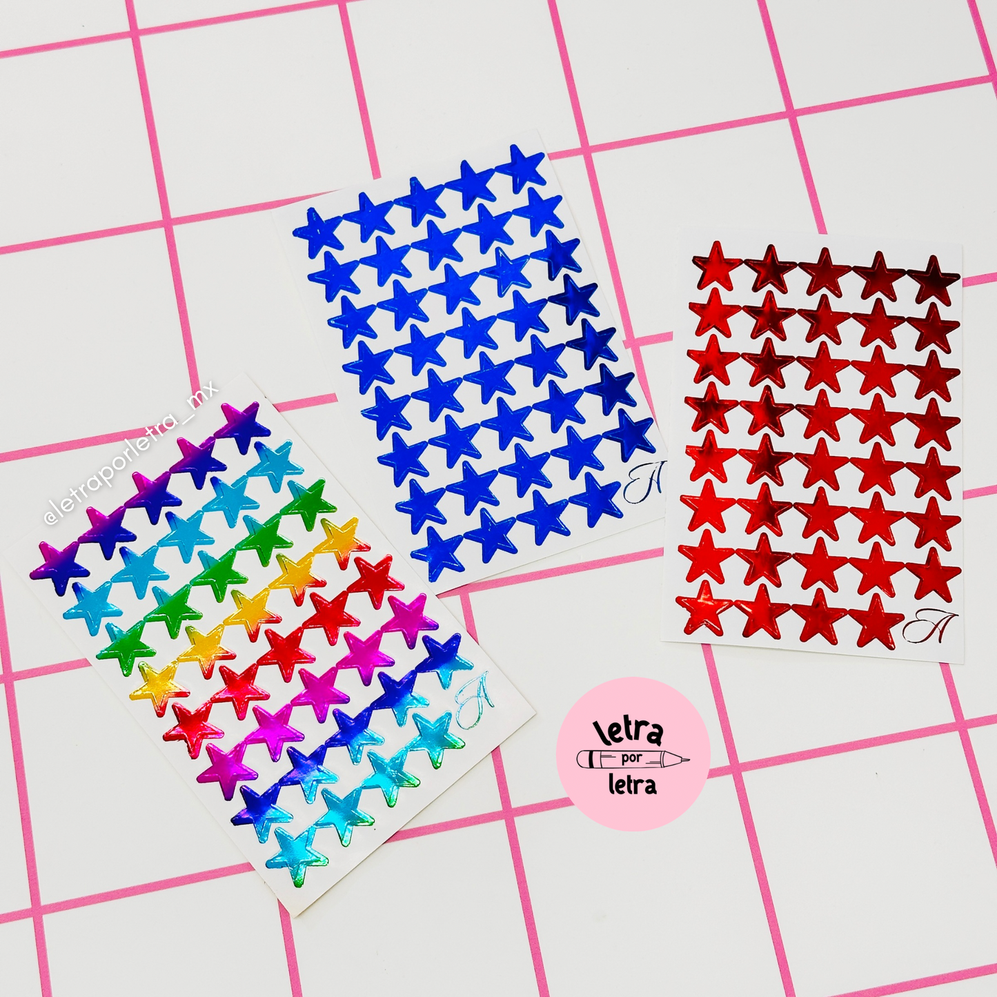 Planilla stickers estrellas