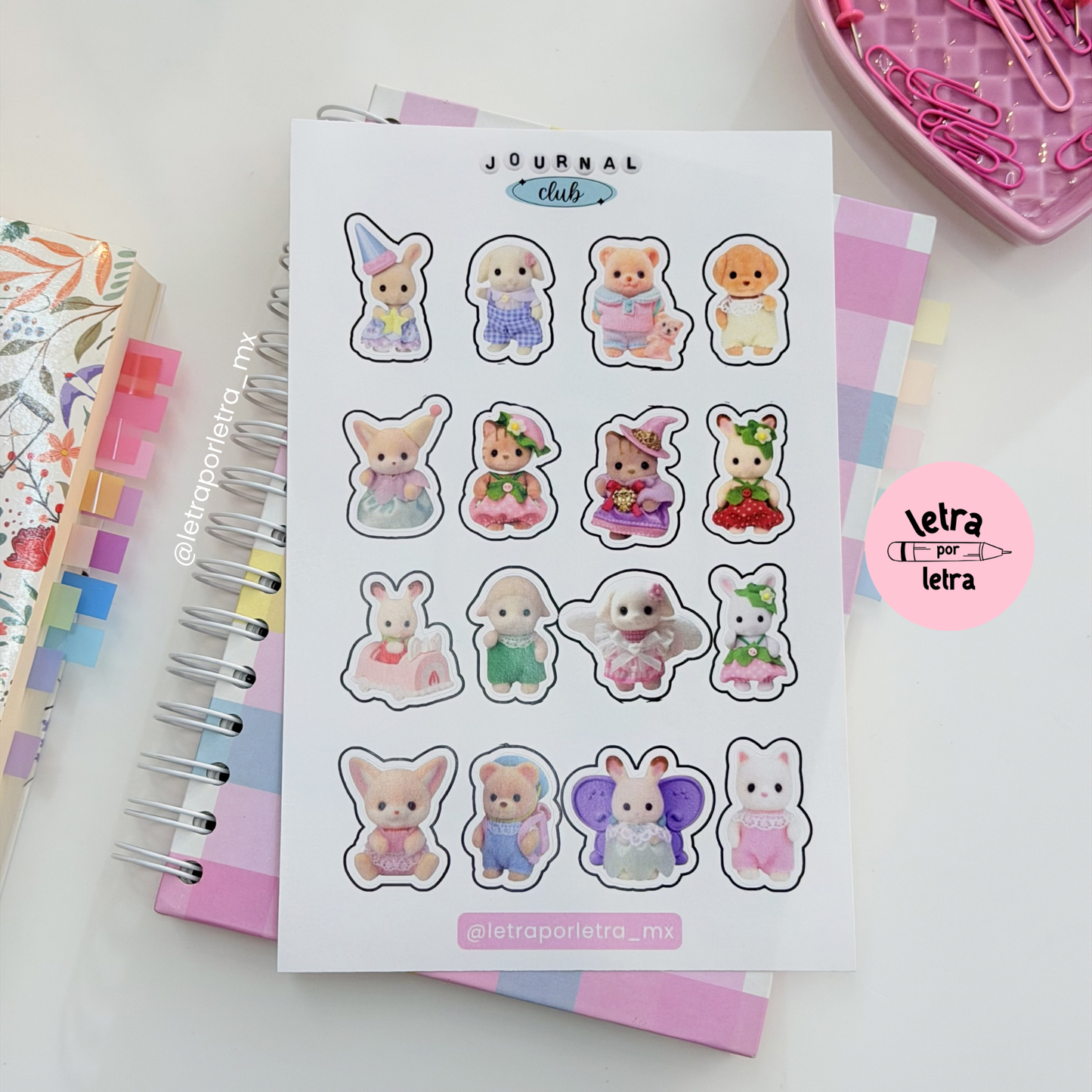 Planilla de stickers Ternurines