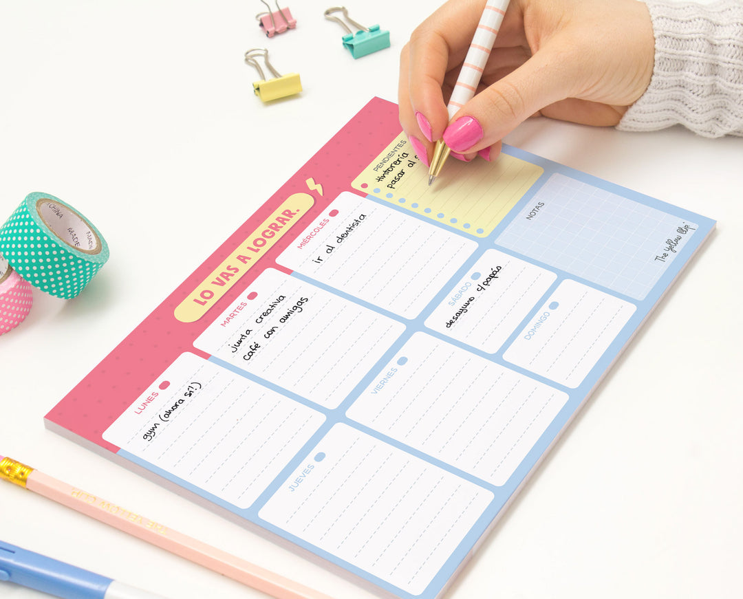 Planner semanal Red power