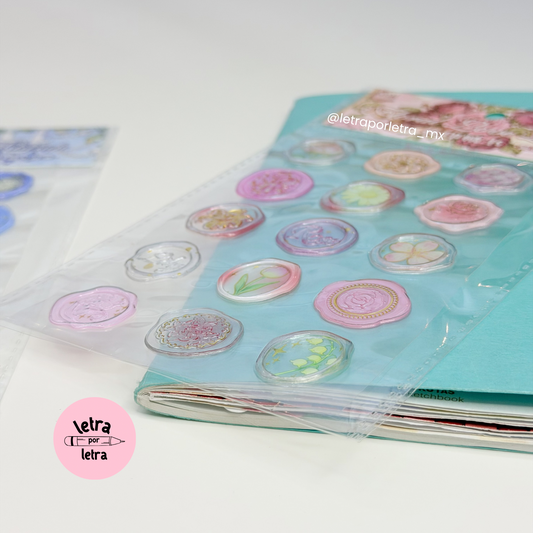 Stickers tipo sello de lacre