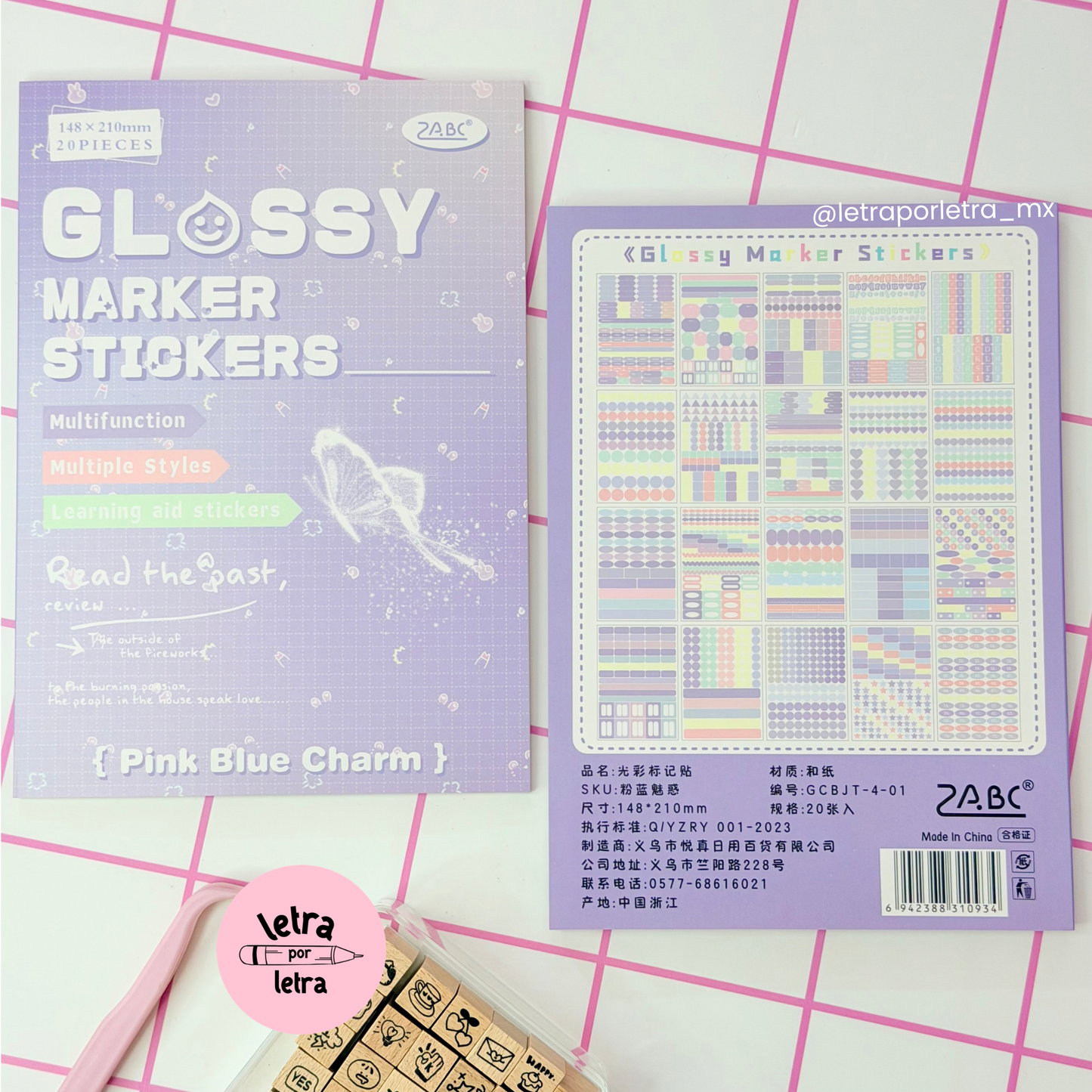 Libro de stickers Glossy