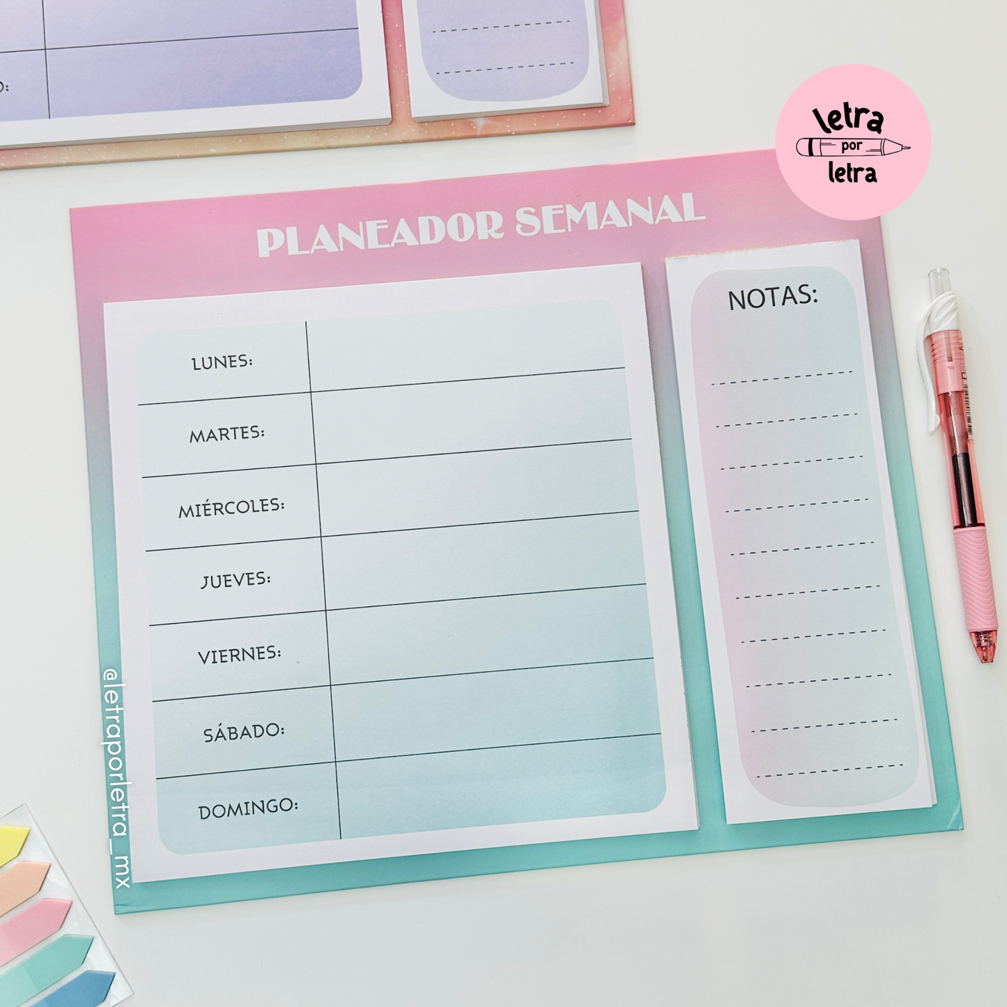 Planeador semanal