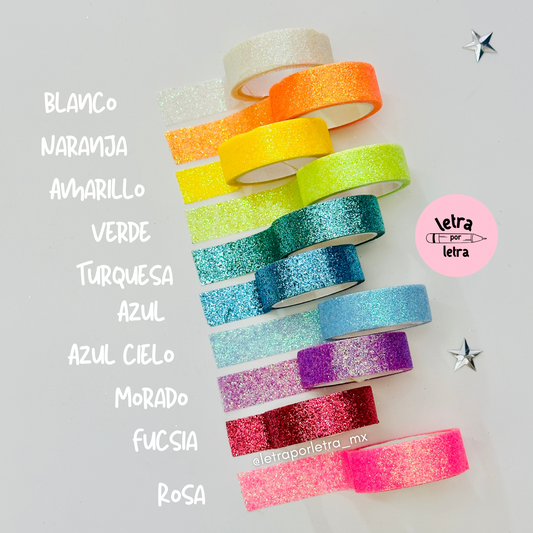 Washi tape glitter