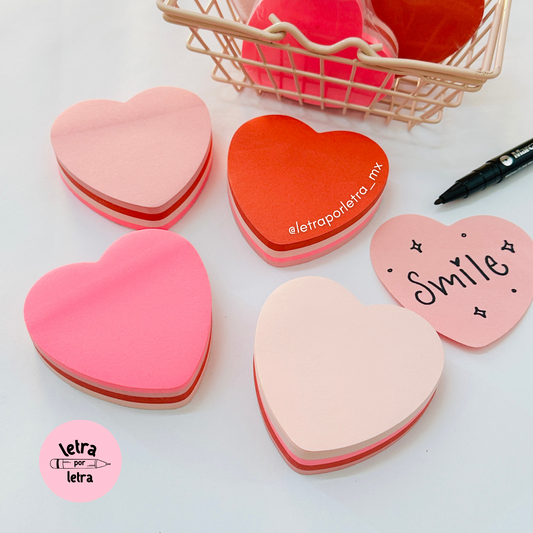Sticky notes Corazón