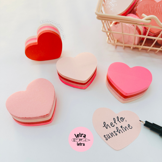 Sticky notes Corazón