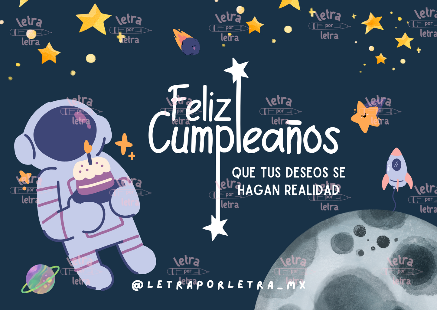 Tarjeta con mensaje
