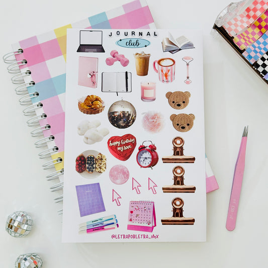 Planilla de stickers Bullet Journal