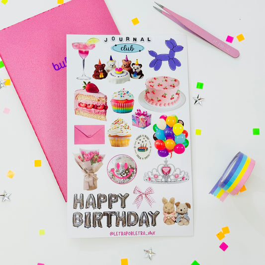 Planilla de stickers Party