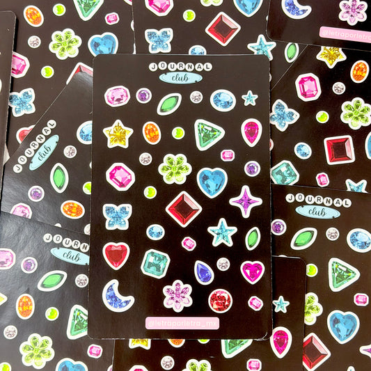 Planilla de stickers Diamantes