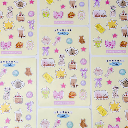 Planilla de stickers Butter
