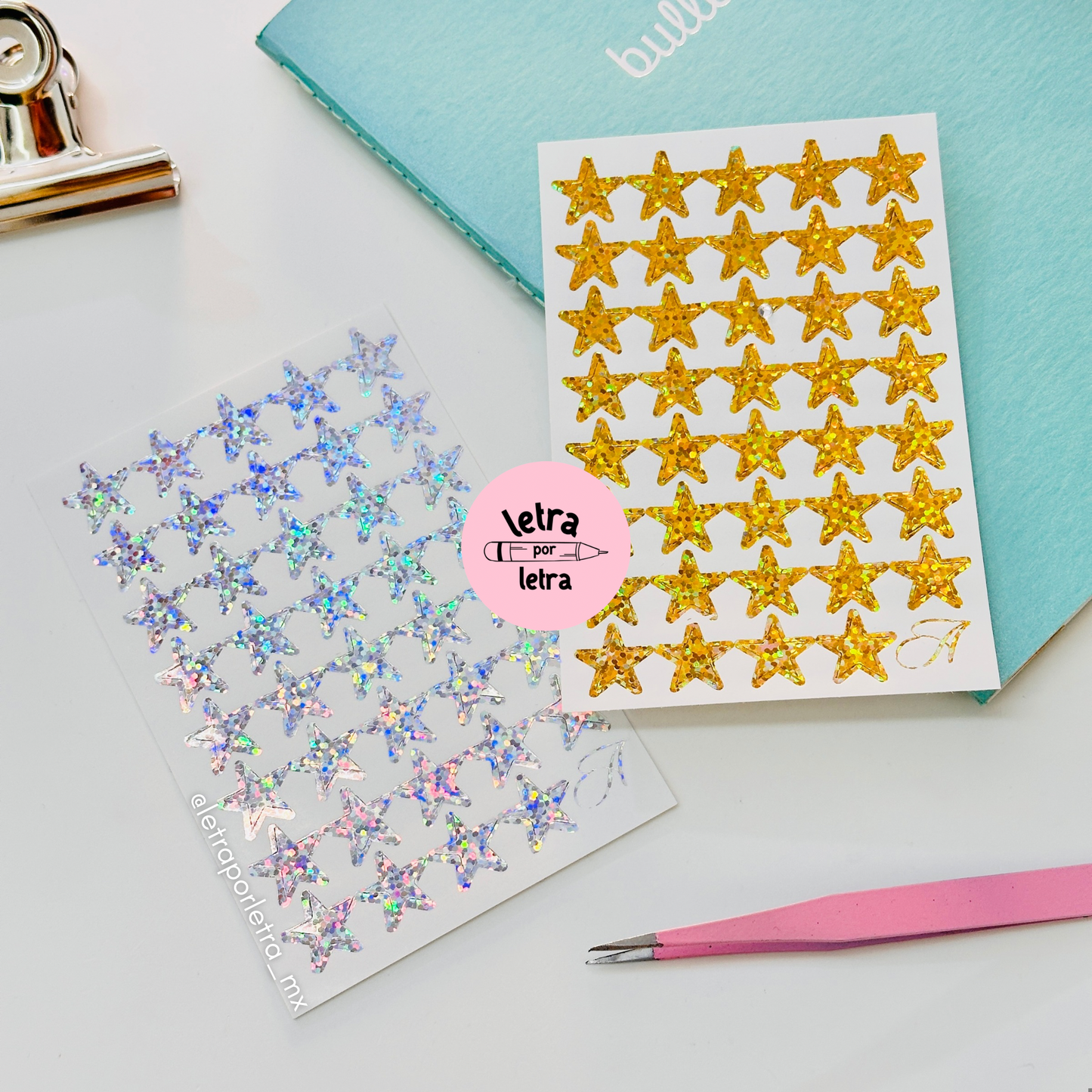 Planilla stickers estrellas