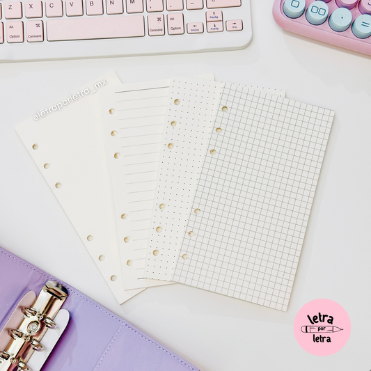 Repuestos carpeta A6