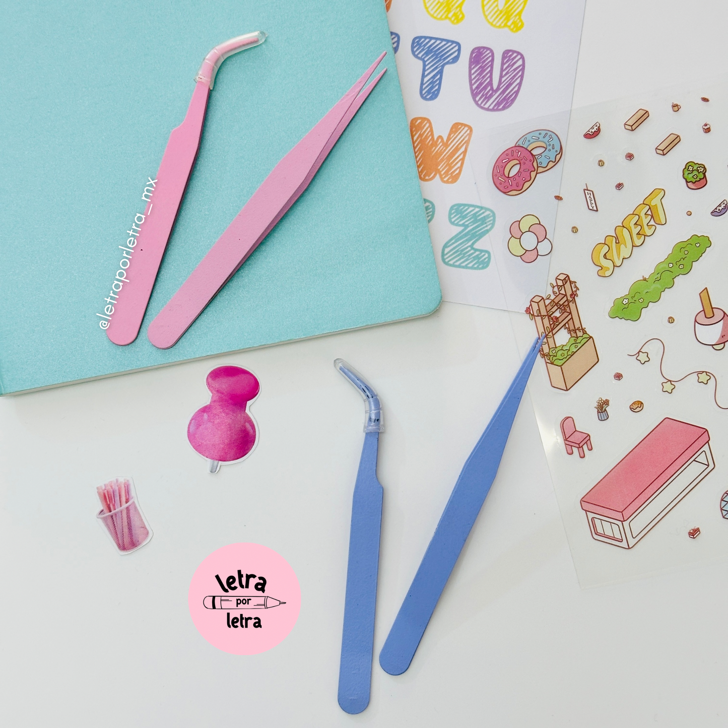 Pinzas para stickers