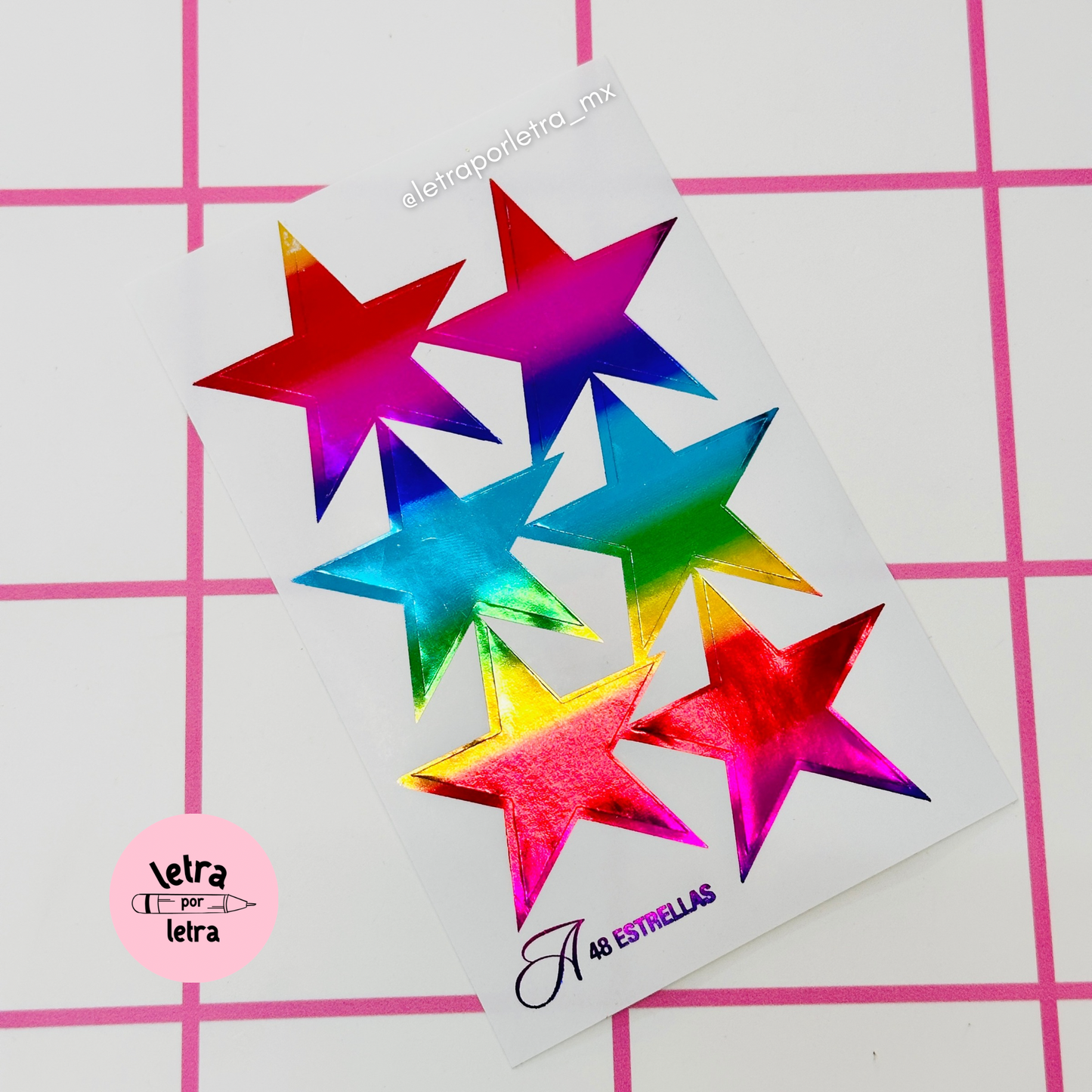 Planilla stickers estrellas
