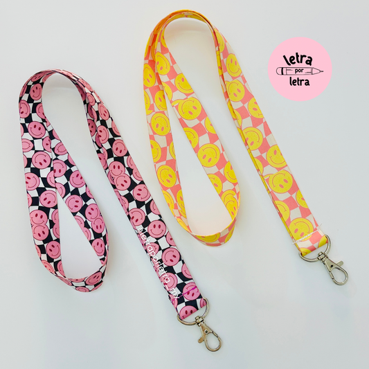Lanyard sencillo Happy face