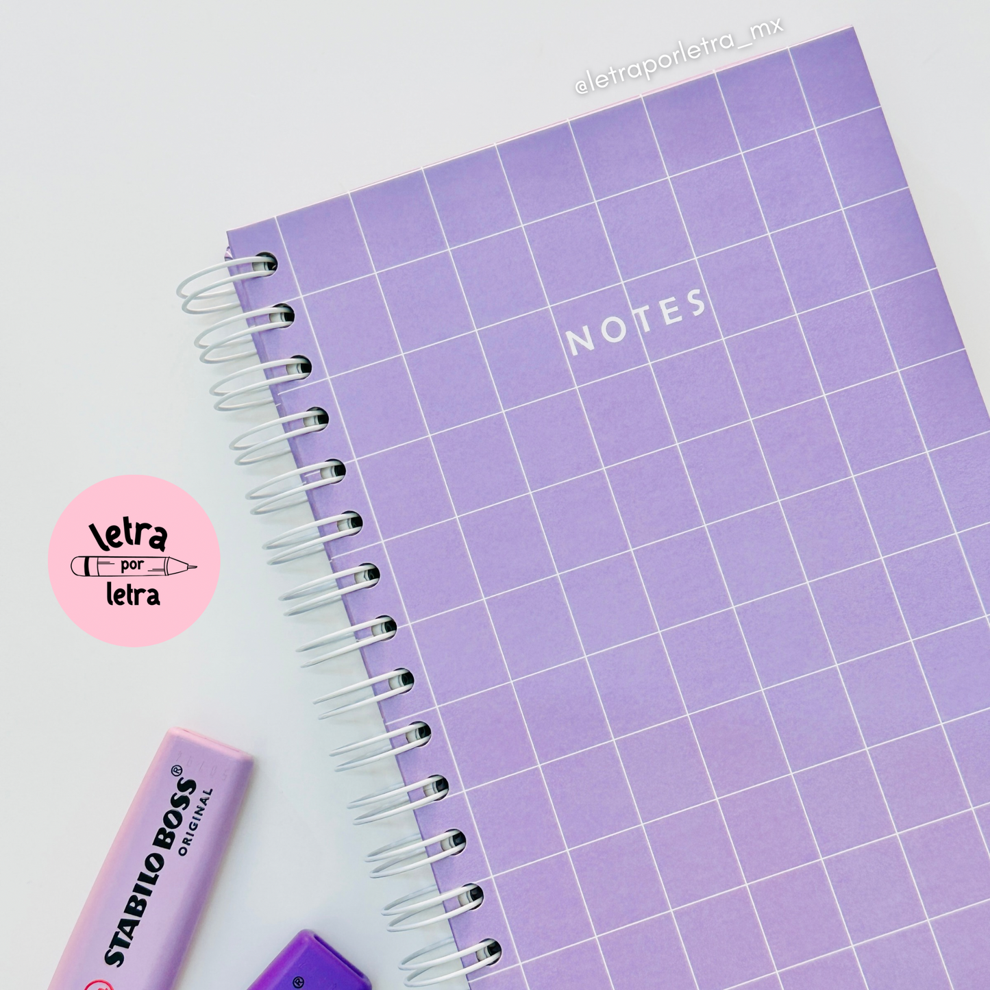 Libreta NOTES lavanda carta