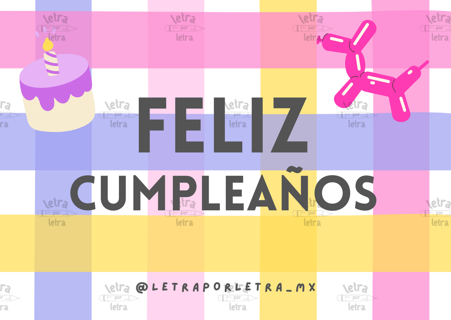 Tarjeta con mensaje