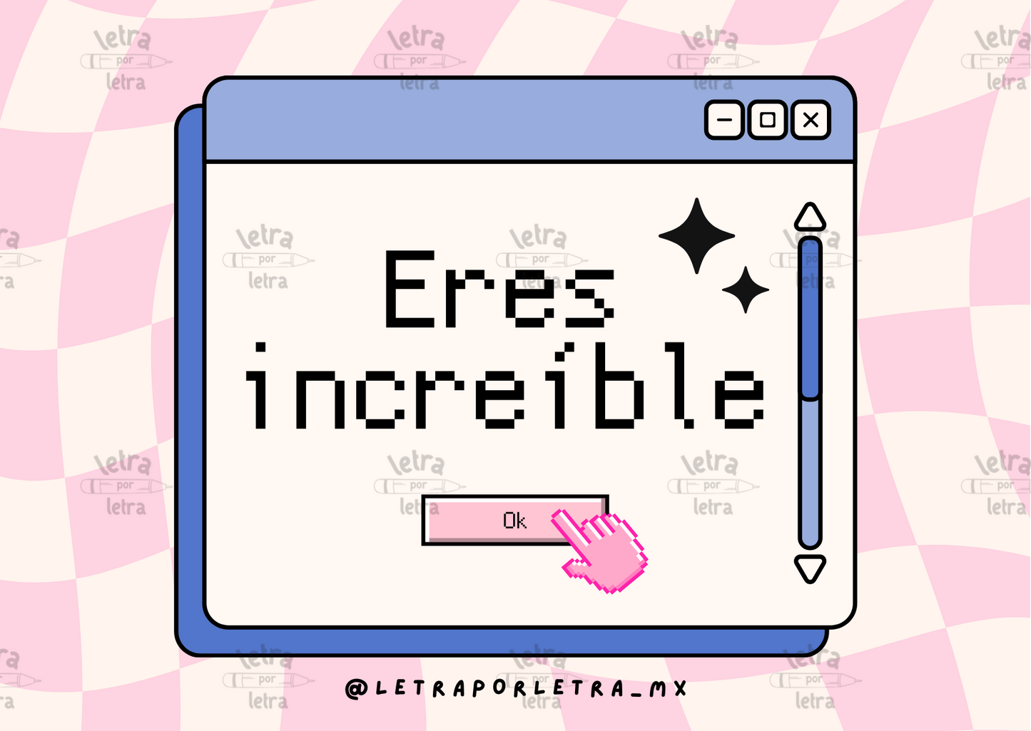 Tarjeta con mensaje