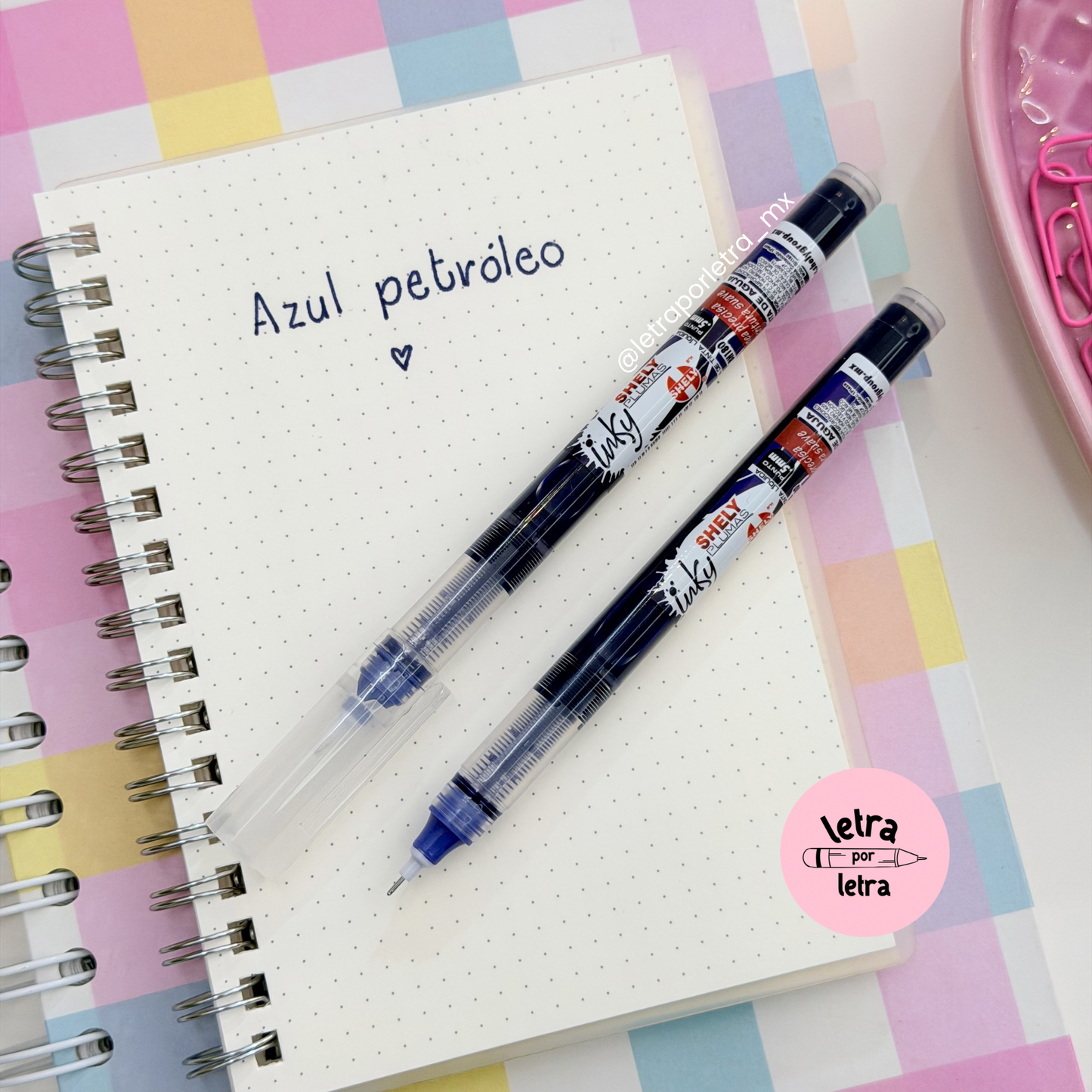 Pluma Inky azul petróleo