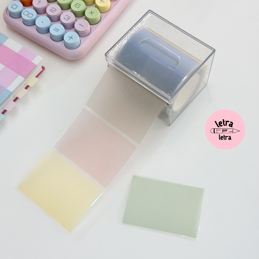 Dispensador de notas con glitter