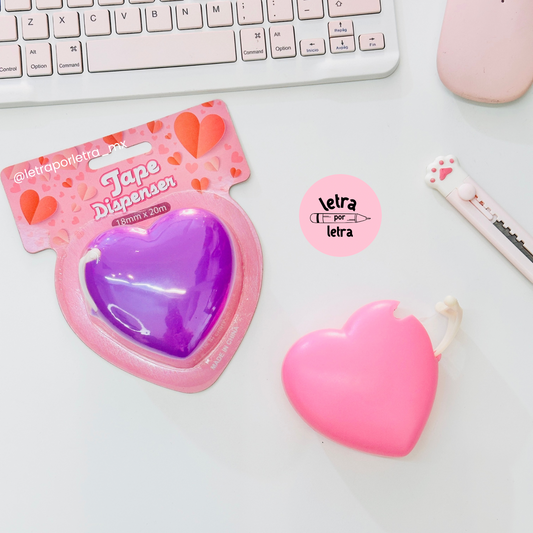 Dispensador cinta corazón