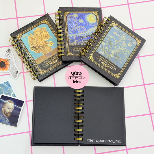 Libreta mini de hoja negra