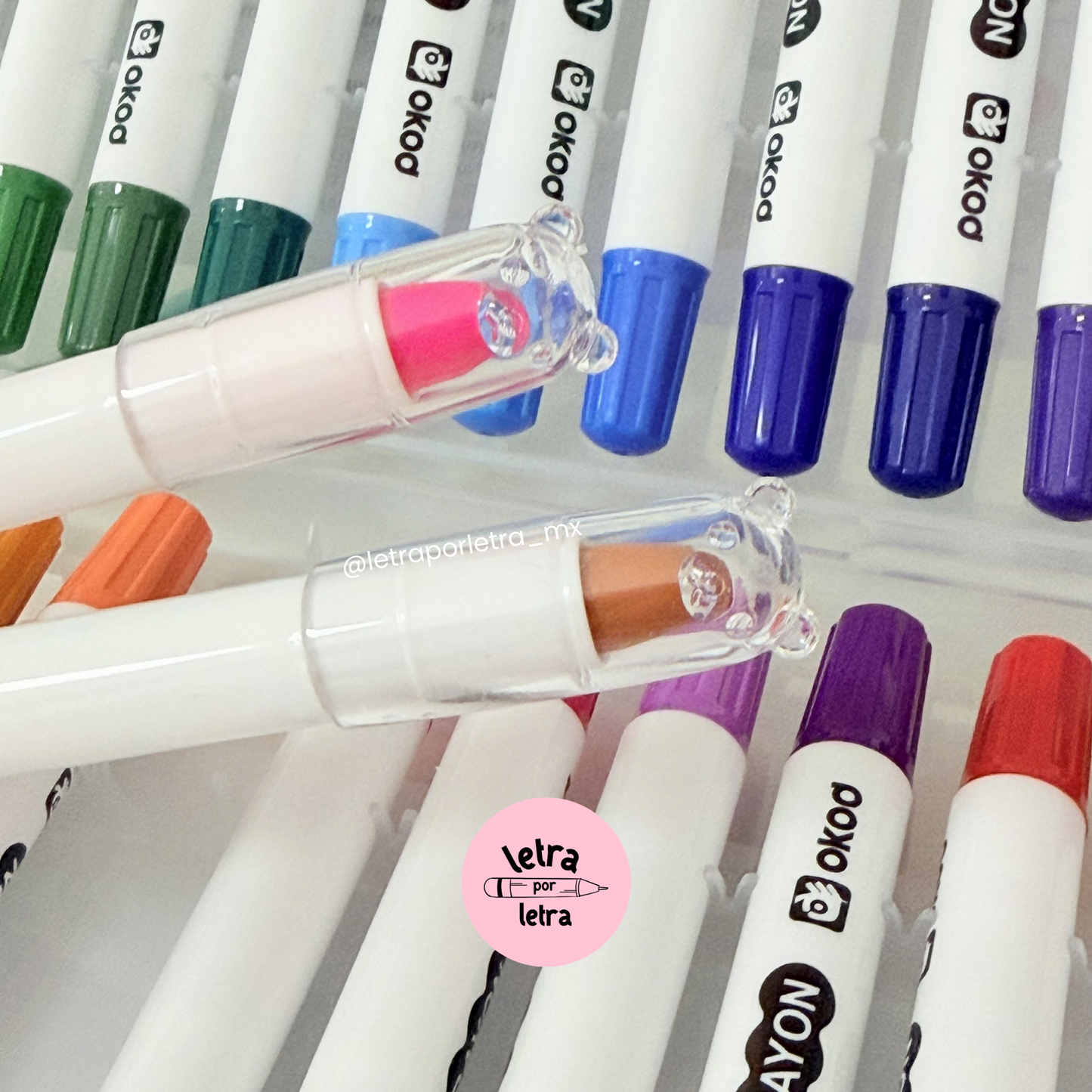 Crayones retráctiles