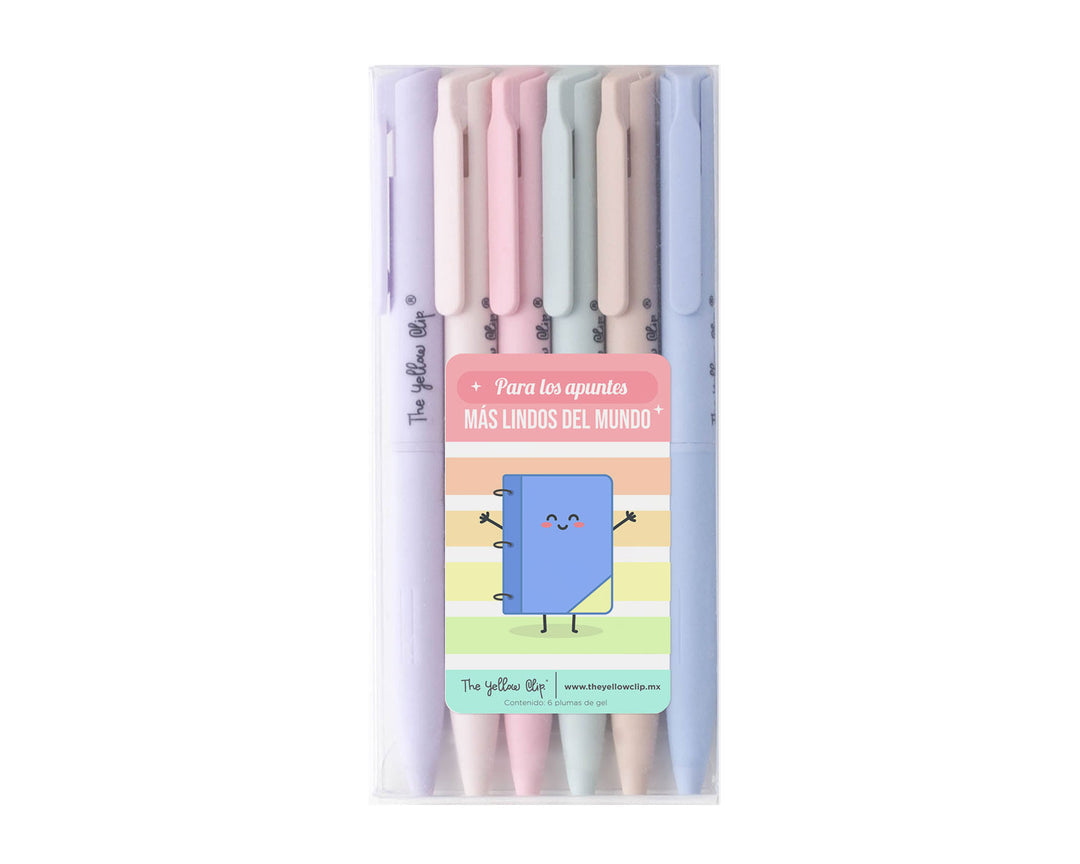 Plumas de gel de colores