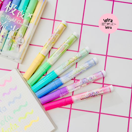 Resaltadores glitter Polar night