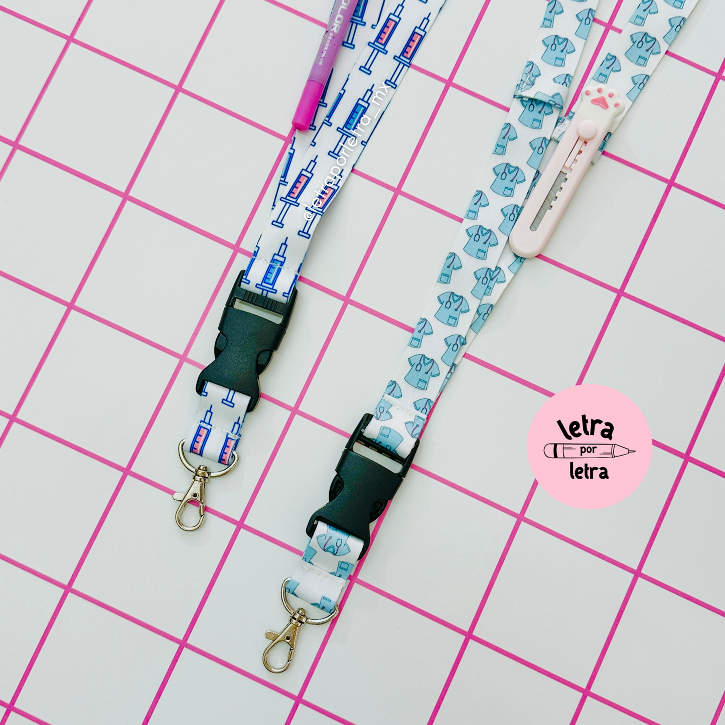 Lanyard broche medicina