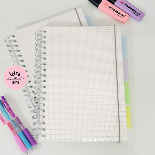 Libreta B5 con separadores