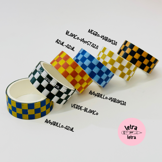 Washi tape cuadriculado