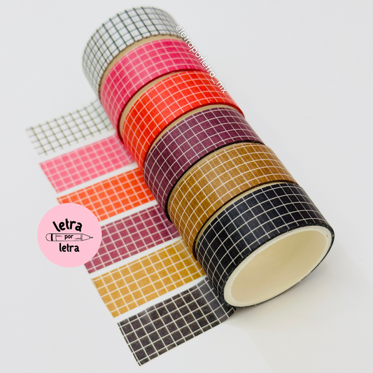 Washi tape cuadriculado