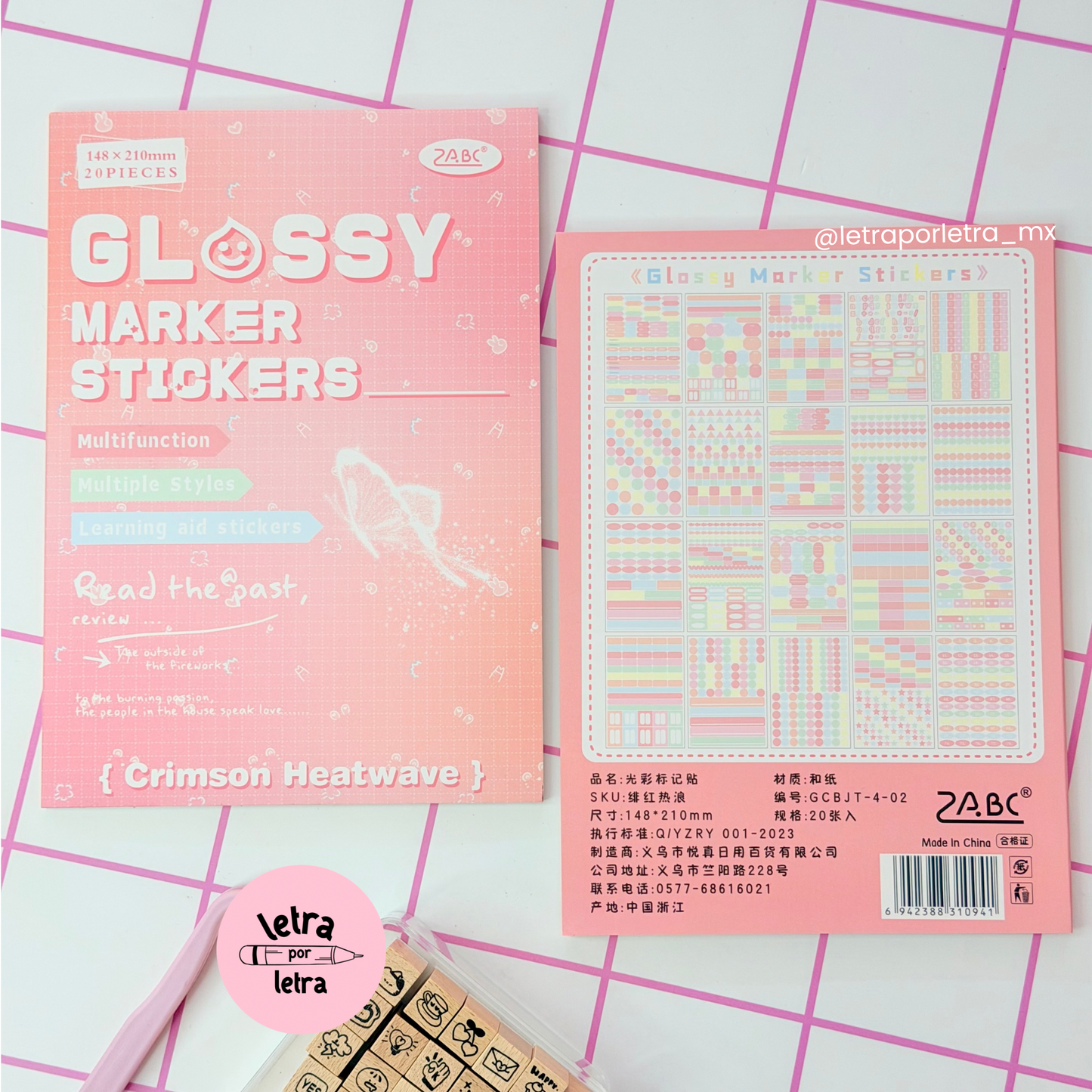 Libro de stickers Glossy