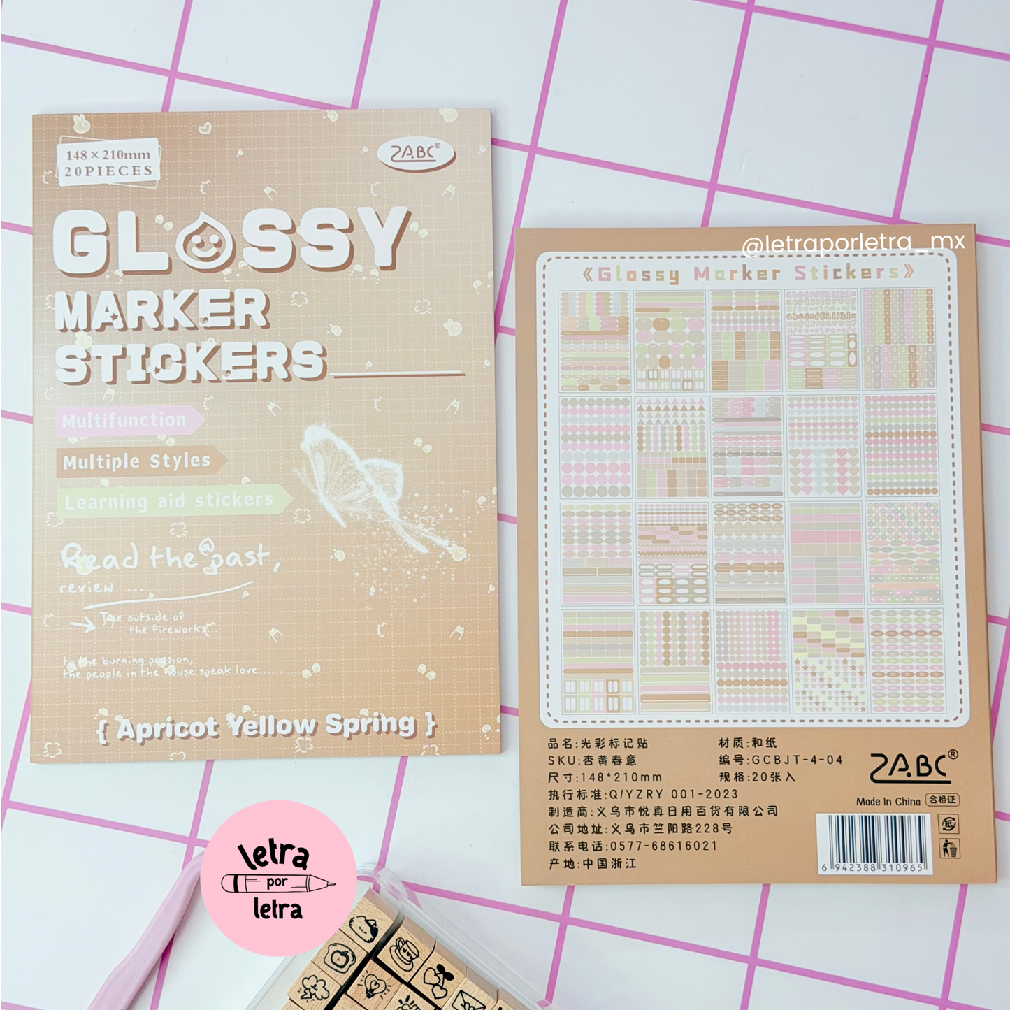 Libro de stickers Glossy