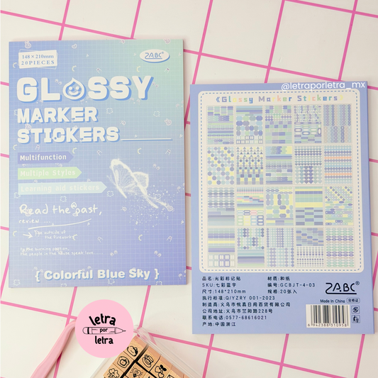 Libro de stickers Glossy