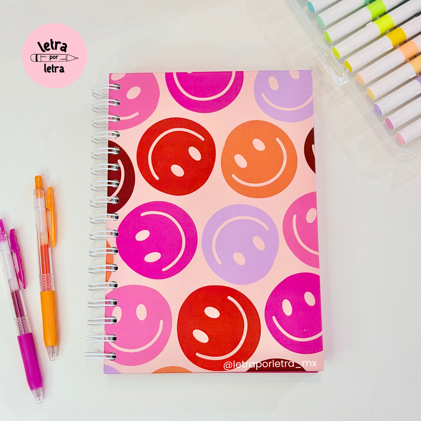 Libreta Happy faces francesa