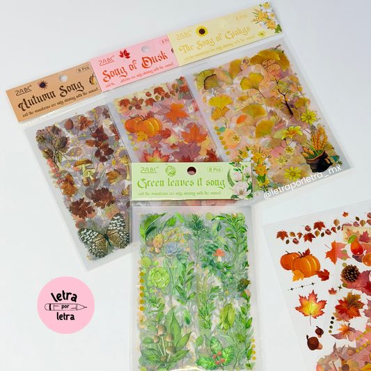 Stickers flores y plantas