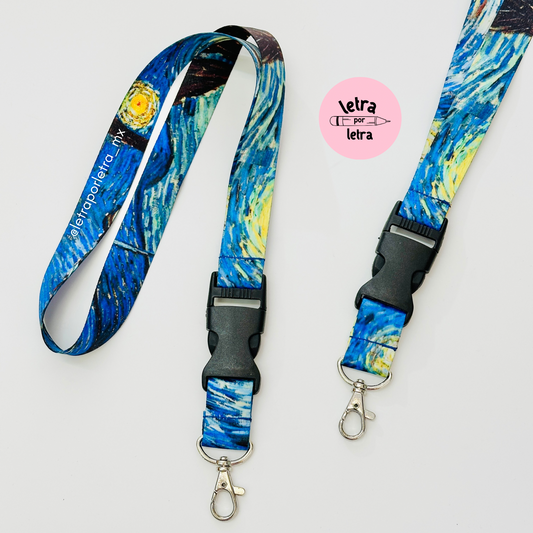 Lanyard broche Noche estrellada